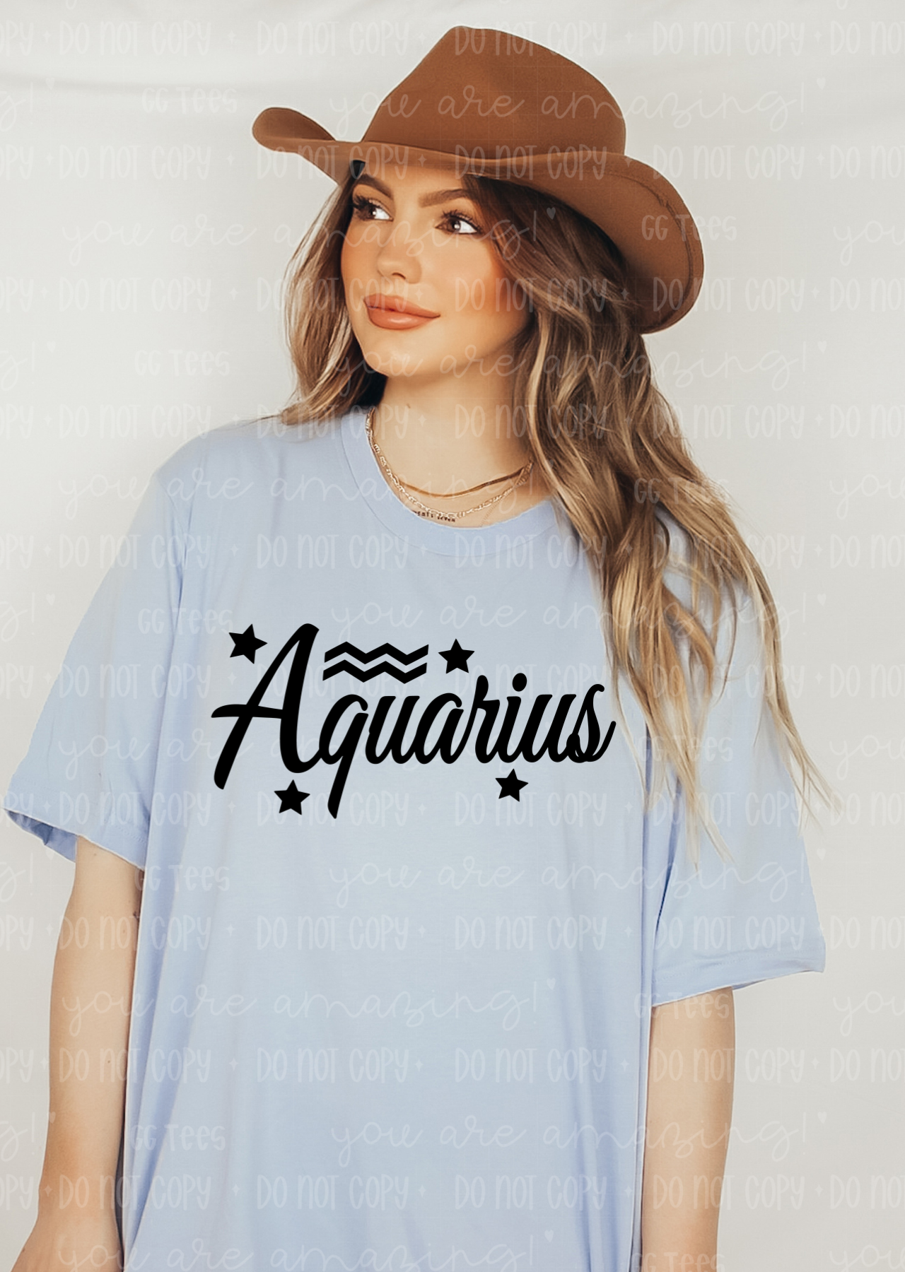 Aquarius Zodiac Sign Tee